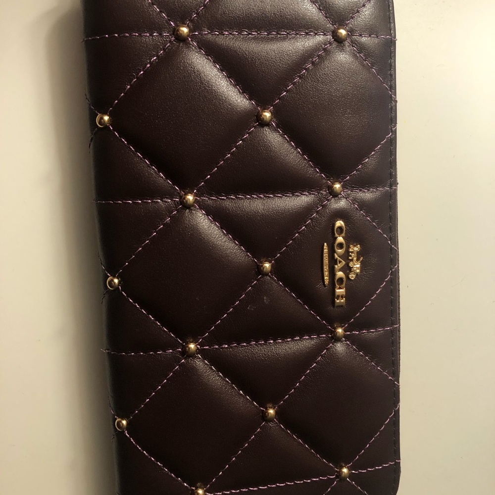 Coach burgundy wallet
